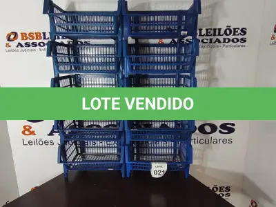 LOTE 021 - 10 CESTAS ORGANIZADORAS NA COR AZUL. (NO ESTADO) ATENÇÃO! FAZER A VISITAÇÃO ANTES DE ARREMATAR, NÃO SABEMOS SE FUNCIONA, LEILÃO NÃO TEM GARANTIA E NEM DEVOLUÇÃO, SUJEITO A POSSÍVEIS AVARIAS VISÍVEIS/OCULTAS E/OU AUSÊNCIA DE COMPONENTES.