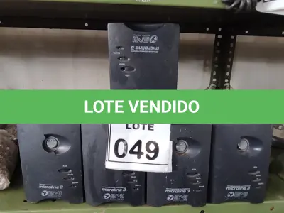 LOTE 049 - 05 FONTES ESTABILIZADORAS MARCA BMI. (NO ESTADO) ATENÇÃO! FAZER A VISITAÇÃO ANTES DE ARREMATAR, NÃO SABEMOS SE FUNCIONA, LEILÃO NÃO TEM GARANTIA E NEM DEVOLUÇÃO, SUJEITO A POSSÍVEIS AVARIAS VISÍVEIS/OCULTAS E/OU AUSÊNCIA DE COMPONENTES.