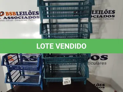 LOTE 057 - 06 CESTAS ORGANIZADORAS. (NO ESTADO) ATENÇÃO! FAZER A VISITAÇÃO ANTES DE ARREMATAR, NÃO SABEMOS SE FUNCIONA, LEILÃO NÃO TEM GARANTIA E NEM DEVOLUÇÃO, SUJEITO A POSSÍVEIS AVARIAS VISÍVEIS/OCULTAS E/OU AUSÊNCIA DE COMPONENTES.