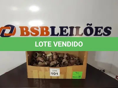 LOTE 101 - 01 LOTE COM GRANDE QUANTIDADE DE CONEXÕES HIDRÁULICAS DE MEDIDAS DIVERSAS. (NO ESTADO) ATENÇÃO! FAZER A VISITAÇÃO ANTES DE ARREMATAR, NÃO SABEMOS SE FUNCIONA, LEILÃO NÃO TEM GARANTIA E NEM DEVOLUÇÃO, SUJEITO A POSSÍVEIS AVARIAS VISÍVEIS/OCULTAS E/OU AUSÊNCIA DE COMPONENTES.