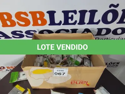 LOTE 067 - 01 LOTE COM GRANDE QUANTIDADE DE INTERRUPTORES E TOMADAS DIVERSAS. (NO ESTADO) ATENÇÃO! FAZER A VISITAÇÃO ANTES DE ARREMATAR, NÃO SABEMOS SE FUNCIONA, LEILÃO NÃO TEM GARANTIA E NEM DEVOLUÇÃO, SUJEITO A POSSÍVEIS AVARIAS VISÍVEIS/OCULTAS E/OU AUSÊNCIA DE COMPONENTES.