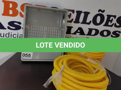 LOTE 055 - 01 CAIXA HIDRÔMETRO E 01 ROLO DE MANGUEIRAS CORRUGADA. (NO ESTADO) ATENÇÃO! FAZER A VISITAÇÃO ANTES DE ARREMATAR, NÃO SABEMOS SE FUNCIONA, LEILÃO NÃO TEM GARANTIA E NEM DEVOLUÇÃO, SUJEITO A POSSÍVEIS AVARIAS VISÍVEIS/OCULTAS E/OU AUSÊNCIA DE COMPONENTES.