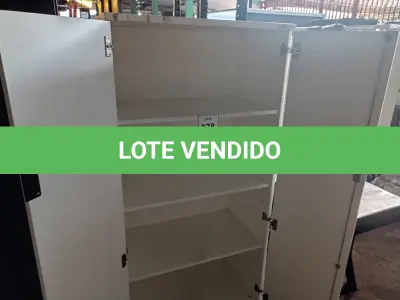 LOTE 378 - 01 ARMÁRIOS ALTO PARA ESCRITÓRIO 02 PORTA CADA COM 03 COMPARTIMENTOS. (NO ESTADO) ATENÇÃO! FAZER A VISITAÇÃO ANTES DE ARREMATAR, NÃO SABEMOS SE FUNCIONA. LEILÃO NÃO TEM GARANTIA E NEM DEVOLUÇÃO, SUJEITO A POSSÍVEIS AVARIAS VISÍVEIS/OCULTAS E/OU AUSÊNCIA DE COMPONENTES.