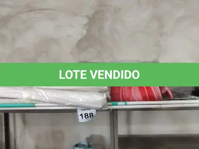 LOTE 188 - 02 SECADORES DE ROUPA, 05 ROLOS DE TELAS MOSQUETEIRO E 08 VEDA PORTAS. (NO ESTADO) ATENÇÃO! FAZER A VISITAÇÃO ANTES DE ARREMATAR, NÃO SABEMOS SE FUNCIONA, LEILÃO NÃO TEM GARANTIA E NEM DEVOLUÇÃO, SUJEITO A POSSÍVEIS AVARIAS VISÍVEIS/OCULTAS E/OU AUSÊNCIA DE COMPONENTES.