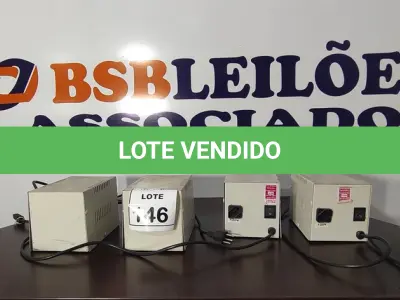 LOTE 146 - 04 TRANSFORMADORES DE 1.5 KVA. (NO ESTADO) ATENÇÃO! FAZER A VISITAÇÃO ANTES DE ARREMATAR, NÃO SABEMOS SE FUNCIONA, LEILÃO NÃO TEM GARANTIA E NEM DEVOLUÇÃO, SUJEITO A POSSÍVEIS AVARIAS VISÍVEIS/OCULTAS E/OU AUSÊNCIA DE COMPONENTES.