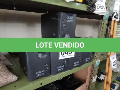 LOTE 049 - 05 FONTES ESTABILIZADORAS MARCA BMI. (NO ESTADO) ATENÇÃO! FAZER A VISITAÇÃO ANTES DE ARREMATAR, NÃO SABEMOS SE FUNCIONA, LEILÃO NÃO TEM GARANTIA E NEM DEVOLUÇÃO, SUJEITO A POSSÍVEIS AVARIAS VISÍVEIS/OCULTAS E/OU AUSÊNCIA DE COMPONENTES.