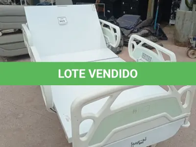 LOTE 305 - 01 CAMA HOSPITALAR ELÉTRICA. (NO ESTADO) ATENÇÃO! FAZER A VISITAÇÃO ANTES DE ARREMATAR, NÃO SABEMOS SE FUNCIONA, LEILÃO NÃO TEM GARANTIA E NEM DEVOLUÇÃO, SUJEITO A POSSÍVEIS AVARIAS VISÍVEIS/OCULTAS E/OU AUSÊNCIA DE COMPONENTES.