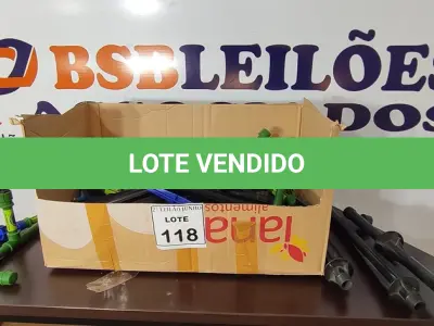 LOTE 118 - 01 LOTE COM VÁRIOS MICROS ASPERSORES E FIXADORES. (NO ESTADO) ATENÇÃO! FAZER A VISITAÇÃO ANTES DE ARREMATAR, NÃO SABEMOS SE FUNCIONA, LEILÃO NÃO TEM GARANTIA E NEM DEVOLUÇÃO, SUJEITO A POSSÍVEIS AVARIAS VISÍVEIS/OCULTAS E/OU AUSÊNCIA DE COMPONENTES.