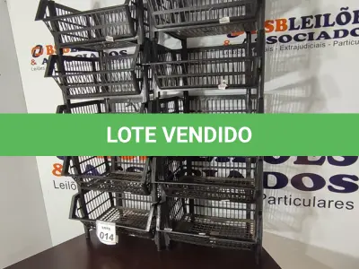 LOTE 014 - 10 CESTAS ORGANIZADORAS NA COR PRETA. (NO ESTADO) ATENÇÃO! FAZER A VISITAÇÃO ANTES DE ARREMATAR, NÃO SABEMOS SE FUNCIONA, LEILÃO NÃO TEM GARANTIA E NEM DEVOLUÇÃO, SUJEITO A POSSÍVEIS AVARIAS VISÍVEIS/OCULTAS E/OU AUSÊNCIA DE COMPONENTES.