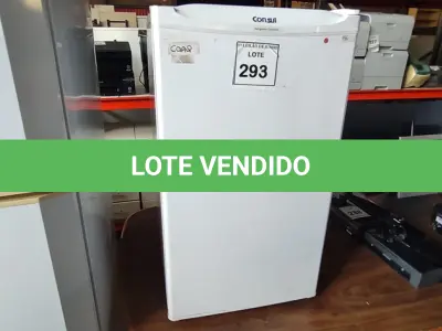 LOTE 293 - 01 FRIGOBAR 220V MARCA CONSUL. (NO ESTADO) ATENÇÃO! FAZER A VISITAÇÃO ANTES DE ARREMATAR, NÃO SABEMOS SE FUNCIONA, LEILÃO NÃO TEM GARANTIA E NEM DEVOLUÇÃO, SUJEITO A POSSÍVEIS AVARIAS VISÍVEIS/OCULTAS E/OU AUSÊNCIA DE COMPONENTES.