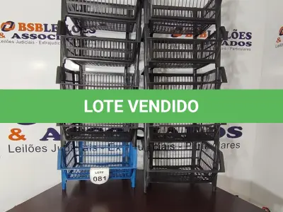 LOTE 081 - 10 CESTAS ORGANIZADORAS. (NO ESTADO) ATENÇÃO! FAZER A VISITAÇÃO ANTES DE ARREMATAR, NÃO SABEMOS SE FUNCIONA, LEILÃO NÃO TEM GARANTIA E NEM DEVOLUÇÃO, SUJEITO A POSSÍVEIS AVARIAS VISÍVEIS/OCULTAS E/OU AUSÊNCIA DE COMPONENTES.