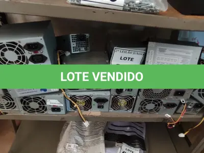 LOTE 011 - 01 LOTE COM GRANDE QUANTIDADE DE FONTES PARA PC DIVERSOS MODELOS. (NO ESTADO) ATENÇÃO! FAZER A VISITAÇÃO ANTES DE ARREMATAR, NÃO SABEMOS SE FUNCIONA, LEILÃO NÃO TEM GARANTIA E NEM DEVOLUÇÃO, SUJEITO A POSSÍVEIS AVARIAS VISÍVEIS/OCULTAS E/OU AUSÊNCIA DE COMPONENTES.