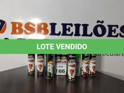 LOTE 066 - 10 TINTAS SPRAY DE CORES DIVERSAS. (NO ESTADO) ATENÇÃO! FAZER A VISITAÇÃO ANTES DE ARREMATAR, NÃO SABEMOS SE FUNCIONA, LEILÃO NÃO TEM GARANTIA E NEM DEVOLUÇÃO, SUJEITO A POSSÍVEIS AVARIAS VISÍVEIS/OCULTAS E/OU AUSÊNCIA DE COMPONENTES.