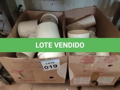 LOTE 019 - 01 LOTE COM VÁRIAS CONEXÕES HIDRÁULICAS MEDIDAS DIVERSAS. (NO ESTADO) ATENÇÃO! FAZER A VISITAÇÃO ANTES DE ARREMATAR, NÃO SABEMOS SE FUNCIONA, LEILÃO NÃO TEM GARANTIA E NEM DEVOLUÇÃO, SUJEITO A POSSÍVEIS AVARIAS VISÍVEIS/OCULTAS E/OU AUSÊNCIA DE COMPONENTES.