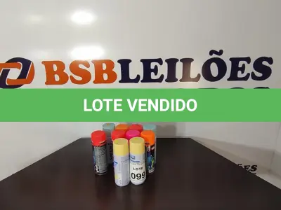 LOTE 099 - 10 TINTAS SPRAY DE CORES DIVERSAS. (NO ESTADO) ATENÇÃO! FAZER A VISITAÇÃO ANTES DE ARREMATAR, NÃO SABEMOS SE FUNCIONA, LEILÃO NÃO TEM GARANTIA E NEM DEVOLUÇÃO, SUJEITO A POSSÍVEIS AVARIAS VISÍVEIS/OCULTAS E/OU AUSÊNCIA DE COMPONENTES.