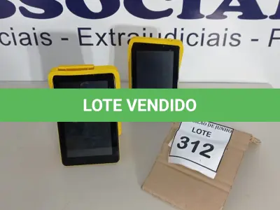 LOTE 312 - 02 TABLETS MARCA CCE. (NO ESTADO) ATENÇÃO! FAZER A VISITAÇÃO ANTES DE ARREMATAR, NÃO SABEMOS SE FUNCIONA, LEILÃO NÃO TEM GARANTIA E NEM DEVOLUÇÃO, SUJEITO A POSSÍVEIS AVARIAS VISÍVEIS/OCULTAS E/OU AUSÊNCIA DE COMPONENTES.