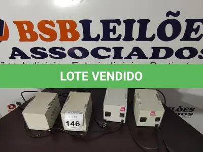 LOTE 146 - 04 TRANSFORMADORES DE 1.5 KVA. (NO ESTADO) ATENÇÃO! FAZER A VISITAÇÃO ANTES DE ARREMATAR, NÃO SABEMOS SE FUNCIONA, LEILÃO NÃO TEM GARANTIA E NEM DEVOLUÇÃO, SUJEITO A POSSÍVEIS AVARIAS VISÍVEIS/OCULTAS E/OU AUSÊNCIA DE COMPONENTES.