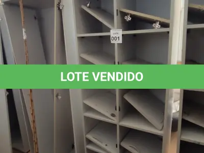 LOTE 001 - 01 ARMÁRIO ALTO PARA ESCRITÓRIO COM 10 PORTAS. (NO ESTADO) ATENÇÃO! FAZER A VISITAÇÃO ANTES DE ARREMATAR, NÃO SABEMOS SE FUNCIONA, LEILÃO NÃO TEM GARANTIA E NEM DEVOLUÇÃO, SUJEITO A POSSÍVEIS AVARIAS VISÍVEIS/OCULTAS E/OU AUSÊNCIA DE COMPONENTES.