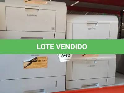 LOTE 349 - 04 IMPRESSORAS SENDO 03 ML-3471ND E 01 ML-3561ND MARCA SAMSUNG. (NO ESTADO) ATENÇÃO! FAZER A VISITAÇÃO ANTES DE ARREMATAR, NÃO SABEMOS SE FUNCIONA. LEILÃO NÃO TEM GARANTIA E NEM DEVOLUÇÃO, SUJEITO A POSSÍVEIS AVARIAS VISÍVEIS/OCULTAS E/OU AUSÊNCIA DE COMPONENTES.