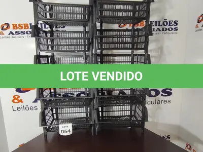 LOTE 054 - 10 CESTAS ORGANIZADORAS NA COR PRETA. (NO ESTADO) ATENÇÃO! FAZER A VISITAÇÃO ANTES DE ARREMATAR, NÃO SABEMOS SE FUNCIONA, LEILÃO NÃO TEM GARANTIA E NEM DEVOLUÇÃO, SUJEITO A POSSÍVEIS AVARIAS VISÍVEIS/OCULTAS E/OU AUSÊNCIA DE COMPONENTES.