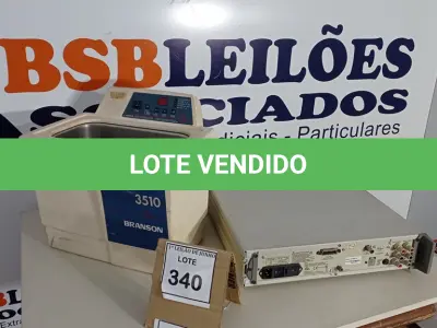 LOTE 340 - 01 BANHO ULTRASSÔNICO E 01 MILÍMETRO. (NO ESTADO) ATENÇÃO! FAZER A VISITAÇÃO ANTES DE ARREMATAR, NÃO SABEMOS SE FUNCIONA. LEILÃO NÃO TEM GARANTIA E NEM DEVOLUÇÃO, SUJEITO A POSSÍVEIS AVARIAS VISÍVEIS/OCULTAS E/OU AUSÊNCIA DE COMPONENTES.