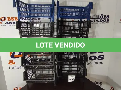 LOTE 030 - 10 CESTAS ORGANIZADORAS EM. (NO ESTADO) ATENÇÃO! FAZER A VISITAÇÃO ANTES DE ARREMATAR, NÃO SABEMOS SE FUNCIONA, LEILÃO NÃO TEM GARANTIA E NEM DEVOLUÇÃO, SUJEITO A POSSÍVEIS AVARIAS VISÍVEIS/OCULTAS E/OU AUSÊNCIA DE COMPONENTES.