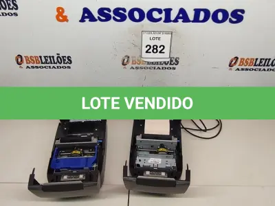 LOTE 282 - 02 IMPRESSORAS PARA CUPOM MARCA DIABOLD. (NO ESTADO) ATENÇÃO! FAZER A VISITAÇÃO ANTES DE ARREMATAR, NÃO SABEMOS SE FUNCIONA, LEILÃO NÃO TEM GARANTIA E NEM DEVOLUÇÃO, SUJEITO A POSSÍVEIS AVARIAS VISÍVEIS/OCULTAS E/OU AUSÊNCIA DE COMPONENTES.