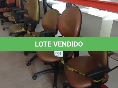 LOTE 368 - 06 CADEIRAS DE ESCRITÓRIO GIRATÓRIAS. (NO ESTADO) ATENÇÃO! FAZER A VISITAÇÃO ANTES DE ARREMATAR, NÃO SABEMOS SE FUNCIONA. LEILÃO NÃO TEM GARANTIA E NEM DEVOLUÇÃO, SUJEITO A POSSÍVEIS AVARIAS VISÍVEIS/OCULTAS E/OU AUSÊNCIA DE COMPONENTES.