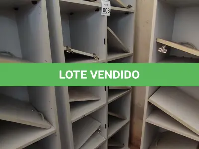 LOTE 003 - 01 ARMÁRIO ALTO PARA ESCRITÓRIO COM 10 PORTAS. (NO ESTADO) ATENÇÃO! FAZER A VISITAÇÃO ANTES DE ARREMATAR, NÃO SABEMOS SE FUNCIONA, LEILÃO NÃO TEM GARANTIA E NEM DEVOLUÇÃO, SUJEITO A POSSÍVEIS AVARIAS VISÍVEIS/OCULTAS E/OU AUSÊNCIA DE COMPONENTES.