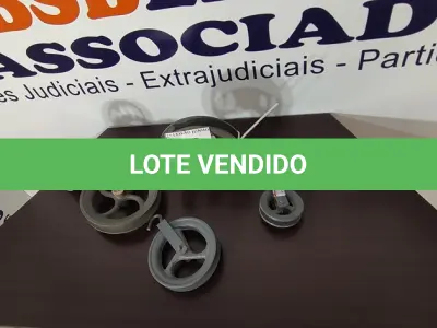 LOTE 109 - 05 ROLDANAS TAMANHOS DIVERSOS. (NO ESTADO) ATENÇÃO! FAZER A VISITAÇÃO ANTES DE ARREMATAR, NÃO SABEMOS SE FUNCIONA, LEILÃO NÃO TEM GARANTIA E NEM DEVOLUÇÃO, SUJEITO A POSSÍVEIS AVARIAS VISÍVEIS/OCULTAS E/OU AUSÊNCIA DE COMPONENTES.