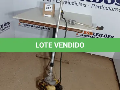 LOTE 347 - 01 ROÇADEIRA A GASOLINA COM AVARIAS. (NO ESTADO) ATENÇÃO! FAZER A VISITAÇÃO ANTES DE ARREMATAR, NÃO SABEMOS SE FUNCIONA. LEILÃO NÃO TEM GARANTIA E NEM DEVOLUÇÃO, SUJEITO A POSSÍVEIS AVARIAS VISÍVEIS/OCULTAS E/OU AUSÊNCIA DE COMPONENTES.