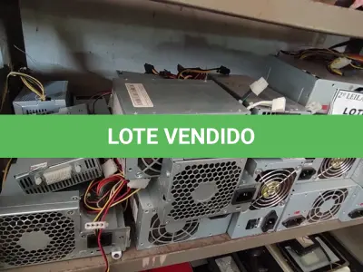 LOTE 017 - 01 LOTE COM GRANDE QUANTIDADE DE FONTES PARA PC DIVERSOS MODELOS. (NO ESTADO) ATENÇÃO! FAZER A VISITAÇÃO ANTES DE ARREMATAR, NÃO SABEMOS SE FUNCIONA, LEILÃO NÃO TEM GARANTIA E NEM DEVOLUÇÃO, SUJEITO A POSSÍVEIS AVARIAS VISÍVEIS/OCULTAS E/OU AUSÊNCIA DE COMPONENTES.