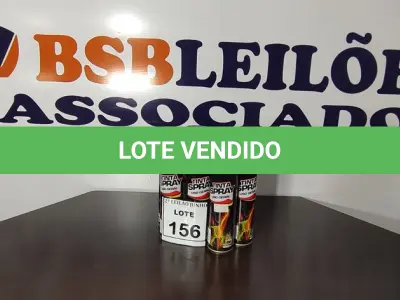LOTE 156 - 10 TINTAS SPRAY DE CORES DIVERSAS. (NO ESTADO) ATENÇÃO! FAZER A VISITAÇÃO ANTES DE ARREMATAR, NÃO SABEMOS SE FUNCIONA, LEILÃO NÃO TEM GARANTIA E NEM DEVOLUÇÃO, SUJEITO A POSSÍVEIS AVARIAS VISÍVEIS/OCULTAS E/OU AUSÊNCIA DE COMPONENTES.
