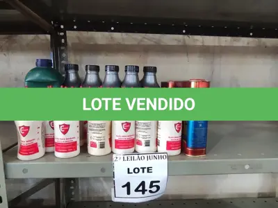 LOTE 145 - 24 ÓLEOS PARA MÁQUINA DE COSTURA, 05 ÓLEOS LUBRIFICANTE AUTOMOTIVO, 02 BENZOCREOL E 01 TINTA DILUENTE. (NO ESTADO) ATENÇÃO! FAZER A VISITAÇÃO ANTES DE ARREMATAR, NÃO SABEMOS SE FUNCIONA, LEILÃO NÃO TEM GARANTIA E NEM DEVOLUÇÃO, SUJEITO A POSSÍVEIS AVARIAS VISÍVEIS/OCULTAS E/OU AUSÊNCIA DE COMPONENTES.