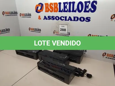 LOTE 288 - 04 SCANNERS I940 SENDO 01 COM FONTE MARCA KODAK. (NO ESTADO) ATENÇÃO! FAZER A VISITAÇÃO ANTES DE ARREMATAR, NÃO SABEMOS SE FUNCIONA, LEILÃO NÃO TEM GARANTIA E NEM DEVOLUÇÃO, SUJEITO A POSSÍVEIS AVARIAS VISÍVEIS/OCULTAS E/OU AUSÊNCIA DE COMPONENTES.