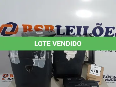 LOTE 318 - 04 FRAGMENTADORAS DE PAPEL MARCAS E MODELOS DIVERSOS. (NO ESTADO) ATENÇÃO! FAZER A VISITAÇÃO ANTES DE ARREMATAR, NÃO SABEMOS SE FUNCIONA, LEILÃO NÃO TEM GARANTIA E NEM DEVOLUÇÃO, SUJEITO A POSSÍVEIS AVARIAS VISÍVEIS/OCULTAS E/OU AUSÊNCIA DE COMPONENTES.