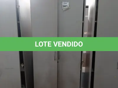 LOTE 381 - 01 ARMÁRIO ALTO COM 02 PORTAS 04 COMPARTIMENTOS. (NO ESTADO) ATENÇÃO! FAZER A VISITAÇÃO ANTES DE ARREMATAR, NÃO SABEMOS SE FUNCIONA, LEILÃO NÃO TEM GARANTIA E NEM DEVOLUÇÃO, SUJEITO A POSSÍVEIS AVARIAS VISÍVEIS/OCULTAS E/OU AUSÊNCIA DE COMPONENTES.