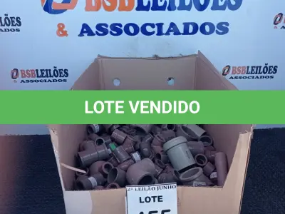 LOTE 455 - 01 LOTE COM GRANDE QUANTIDADE DE CONEXÕES HIDRÁULICAS MEDIDAS DIVERSAS. (NO ESTADO) ATENÇÃO! FAZER A VISITAÇÃO ANTES DE ARREMATAR, NÃO SABEMOS SE FUNCIONA, LEILÃO NÃO TEM GARANTIA E NEM DEVOLUÇÃO, SUJEITO A POSSÍVEIS AVARIAS VISÍVEIS/OCULTAS E/OU AUSÊNCIA DE COMPONENTES.