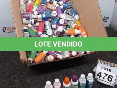 LOTE 476 - 01 LOTE COM GRANDE QUANTIDADE DE TINTA XADREZ CORES DIVERSAS. (NO ESTADO) ATENÇÃO! FAZER A VISITAÇÃO ANTES DE ARREMATAR, NÃO SABEMOS SE FUNCIONA, LEILÃO NÃO TEM GARANTIA E NEM DEVOLUÇÃO, SUJEITO A POSSÍVEIS AVARIAS VISÍVEIS/OCULTAS E/OU AUSÊNCIA DE COMPONENTES.