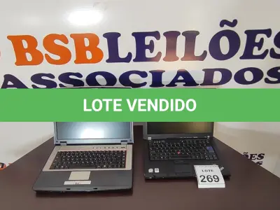 LOTE 269 - 02 NOTEBOOKS SENDO 01 EZ GO E 01 LENOVO PARA RETIRADA DE PEÇAS. (NO ESTADO) ATENÇÃO! FAZER A VISITAÇÃO ANTES DE ARREMATAR, NÃO SABEMOS SE FUNCIONA, LEILÃO NÃO TEM GARANTIA E NEM DEVOLUÇÃO, SUJEITO A POSSÍVEIS AVARIAS VISÍVEIS/OCULTAS E/OU AUSÊNCIA DE COMPONENTES.