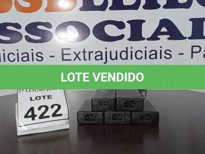 LOTE 422 - 05 FONTES PARA NOTEBOOKS VOLTAGENS DIVERSAS. (NO ESTADO) ATENÇÃO! FAZER A VISITAÇÃO ANTES DE ARREMATAR, NÃO SABEMOS SE FUNCIONA, LEILÃO NÃO TEM GARANTIA E NEM DEVOLUÇÃO, SUJEITO A POSSÍVEIS AVARIAS VISÍVEIS/OCULTAS E/OU AUSÊNCIA DE COMPONENTES.
