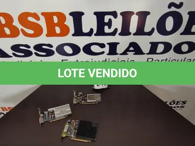 LOTE 246 - 04 PLACAS DE VÍDEO. (NO ESTADO) ATENÇÃO! FAZER A VISITAÇÃO ANTES DE ARREMATAR, NÃO SABEMOS SE FUNCIONA, LEILÃO NÃO TEM GARANTIA E NEM DEVOLUÇÃO, SUJEITO A POSSÍVEIS AVARIAS VISÍVEIS/OCULTAS E/OU AUSÊNCIA DE COMPONENTES.