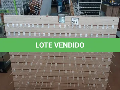 LOTE 541 -  01 PAINEL CANALETADO COM GANCHOS DE 1,62 X 1,40. (NO ESTADO) ATENÇÃO! FAZER A VISITAÇÃO ANTES DE ARREMATAR, NÃO SABEMOS SE FUNCIONA, LEILÃO NÃO TEM GARANTIA E NEM DEVOLUÇÃO, SUJEITO A POSSÍVEIS AVARIAS VISÍVEIS/OCULTAS E/OU AUSÊNCIA DE COMPONENTES.