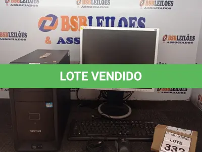 LOTE 332 - 01 CPU I5 8GB HD 500 MARCA POSITIVO E 01 MONITOR MARCA SAMSUNG COM TECLADO E MOUSE.  (NO ESTADO) ATENÇÃO! FAZER A VISITAÇÃO ANTES DE ARREMATAR, NÃO SABEMOS SE FUNCIONA, LEILÃO NÃO TEM GARANTIA E NEM DEVOLUÇÃO, SUJEITO A POSSÍVEIS AVARIAS VISÍVEIS/OCULTAS E/OU AUSÊNCIA DE COMPONENTES.