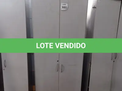 LOTE 385 - 01 ARMÁRIO ALTO COM 02 PORTAS 04 COMPARTIMENTOS. (NO ESTADO) ATENÇÃO! FAZER A VISITAÇÃO ANTES DE ARREMATAR, NÃO SABEMOS SE FUNCIONA, LEILÃO NÃO TEM GARANTIA E NEM DEVOLUÇÃO, SUJEITO A POSSÍVEIS AVARIAS VISÍVEIS/OCULTAS E/OU AUSÊNCIA DE COMPONENTES.