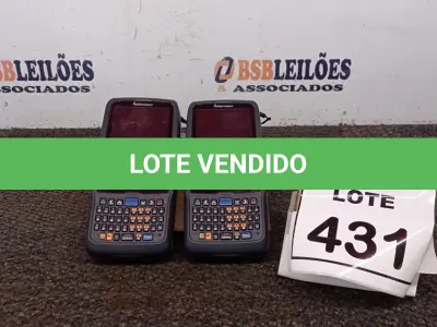 LOTE 431 - 02 COMPUTADORES MÓVEL INTERMEC CN51. (NO ESTADO) ATENÇÃO! FAZER A VISITAÇÃO ANTES DE ARREMATAR, NÃO SABEMOS SE FUNCIONA, LEILÃO NÃO TEM GARANTIA E NEM DEVOLUÇÃO, SUJEITO A POSSÍVEIS AVARIAS VISÍVEIS/OCULTAS E/OU AUSÊNCIA DE COMPONENTES.