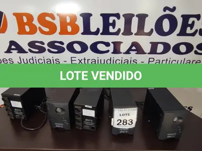 LOTE 283 - 05 FONTES ESTABILIZADORAS MARCA BMI. (NO ESTADO) ATENÇÃO! FAZER A VISITAÇÃO ANTES DE ARREMATAR, NÃO SABEMOS SE FUNCIONA, LEILÃO NÃO TEM GARANTIA E NEM DEVOLUÇÃO, SUJEITO A POSSÍVEIS AVARIAS VISÍVEIS/OCULTAS E/OU AUSÊNCIA DE COMPONENTES.