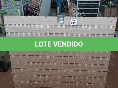 LOTE 541 -  01 PAINEL CANALETADO COM GANCHOS DE 1,62 X 1,40. (NO ESTADO) ATENÇÃO! FAZER A VISITAÇÃO ANTES DE ARREMATAR, NÃO SABEMOS SE FUNCIONA, LEILÃO NÃO TEM GARANTIA E NEM DEVOLUÇÃO, SUJEITO A POSSÍVEIS AVARIAS VISÍVEIS/OCULTAS E/OU AUSÊNCIA DE COMPONENTES.