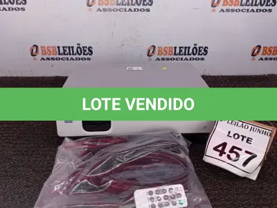 LOTE 457 - 01 PROJETOR MULTIMÍDIA 220W MARCA SONY. (NO ESTADO) ATENÇÃO! FAZER A VISITAÇÃO ANTES DE ARREMATAR, NÃO SABEMOS SE FUNCIONA, LEILÃO NÃO TEM GARANTIA E NEM DEVOLUÇÃO, SUJEITO A POSSÍVEIS AVARIAS VISÍVEIS/OCULTAS E/OU AUSÊNCIA DE COMPONENTES.