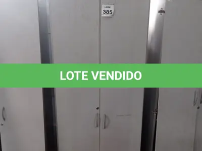 LOTE 385 - 01 ARMÁRIO ALTO COM 02 PORTAS 04 COMPARTIMENTOS. (NO ESTADO) ATENÇÃO! FAZER A VISITAÇÃO ANTES DE ARREMATAR, NÃO SABEMOS SE FUNCIONA, LEILÃO NÃO TEM GARANTIA E NEM DEVOLUÇÃO, SUJEITO A POSSÍVEIS AVARIAS VISÍVEIS/OCULTAS E/OU AUSÊNCIA DE COMPONENTES.